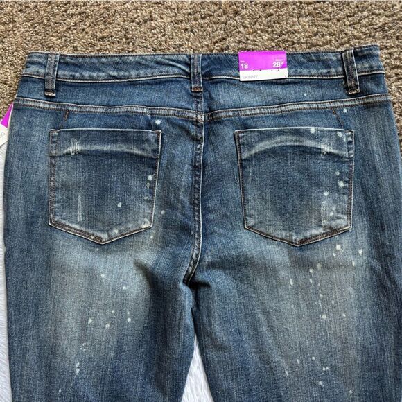 Mossimo Jeans Skinny Mid Rise New Womens Size 18 - Picture 4 of 9